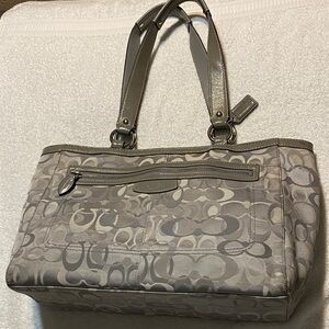 Coach Gray Shoulder Bag